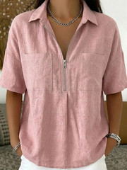 Relaxed Fit VNeck Shirt