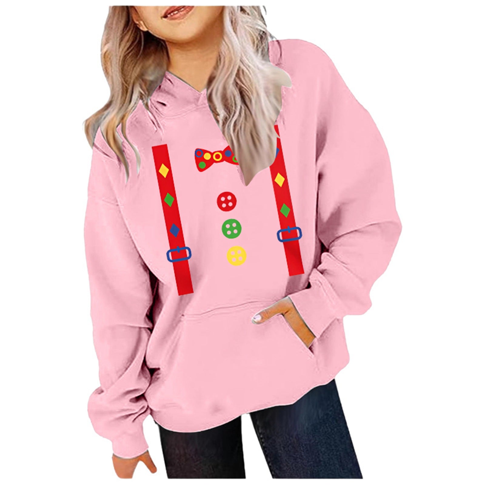 Festive Women's Christmas Print Sweatshirt