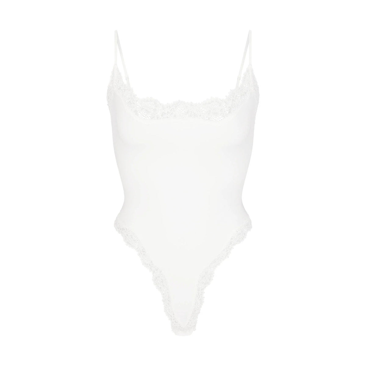 Lace Strap Open Crotch One-Piece Bodysuit