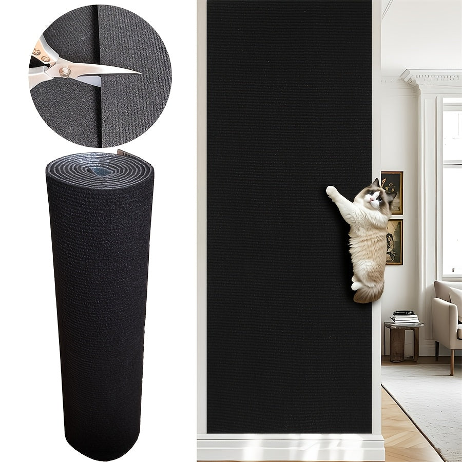 Versatile And Long-Lasting Self-Adhesive Scratching Mat For Cats, Perfect For Climbing And Play. This Durable Polyester Board Serves As A Diy Home Decoration And Makes An Excellent Christmas Gift....