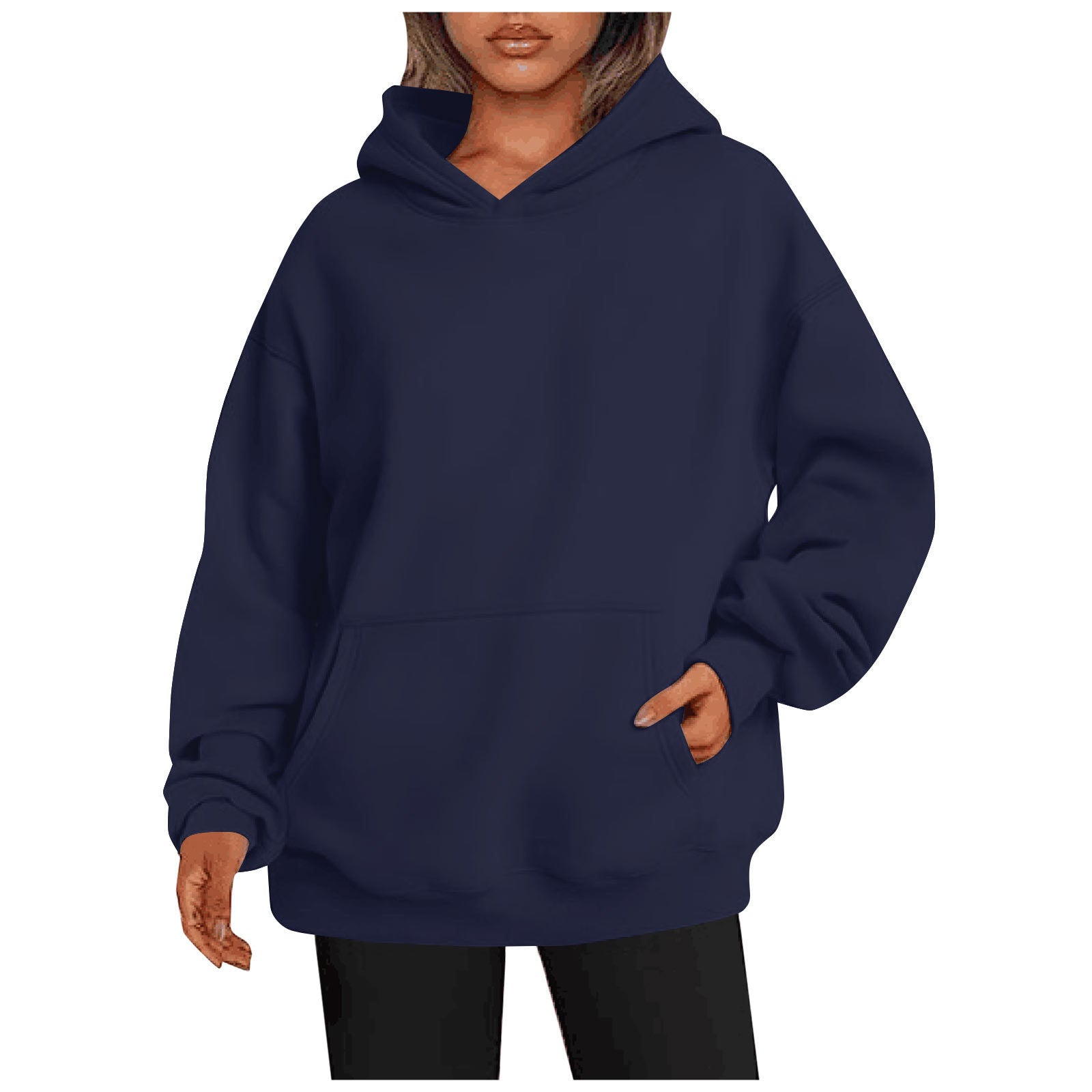 Oversized Hooded Sweatshirt with Pockets