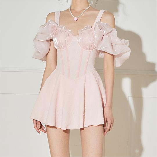 Women's Dress-style Cover Belly Thin Small Chest-fashion Vacation Swimsuit