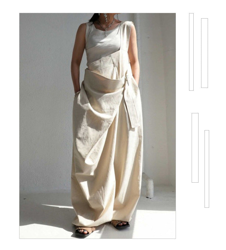 Chic One-Shoulder Loose Casual Jumpsuit for Women