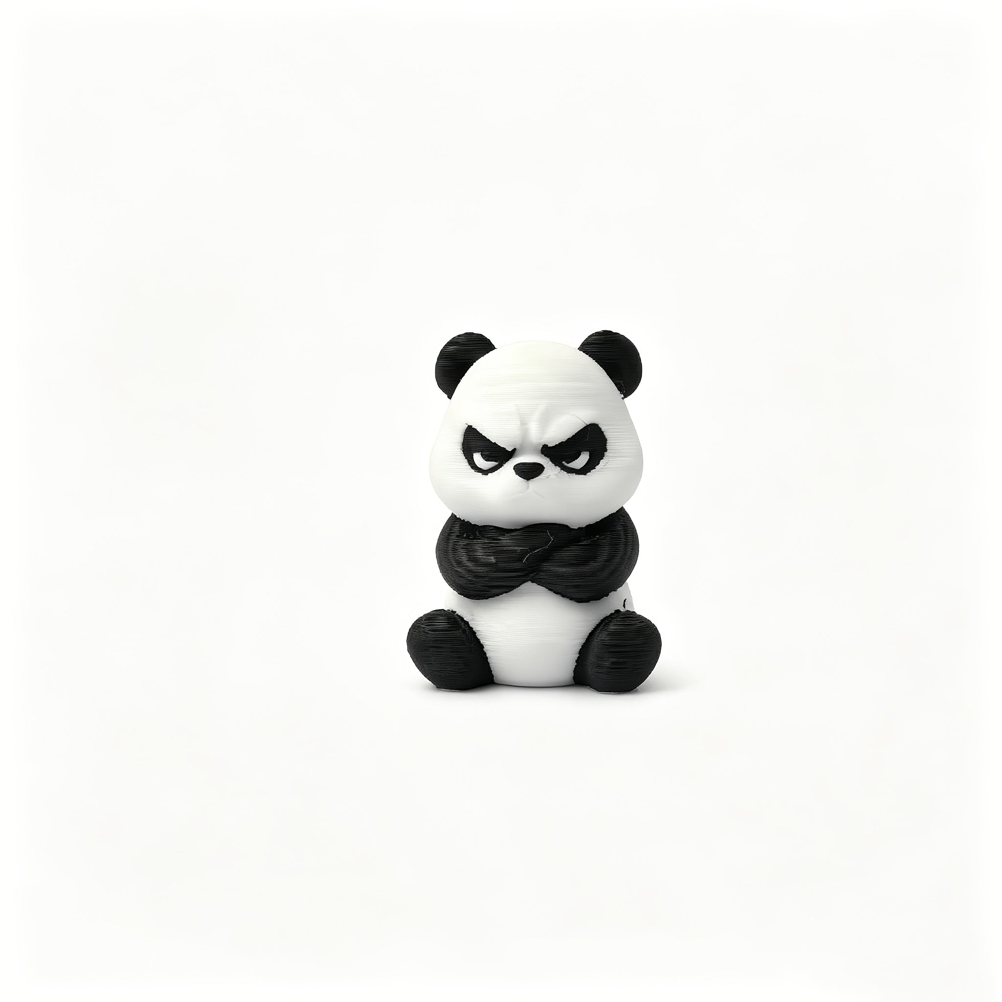 Mini Panda Figurine in Bohemian Style