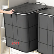 2-Piece Large Laundry Bag Set – 26 Gallon & 47 Gallon Foldable Storage Bins with Double Zipper and Handles