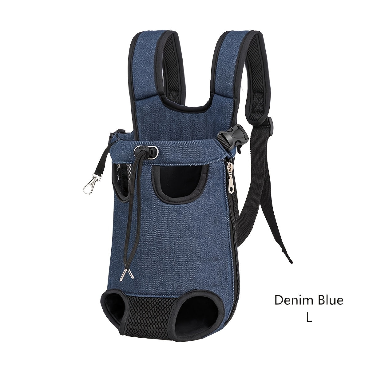 Pet Travel Backpack with Front Harness, Adjustable Multi‑Gear, Ultra‑Breathable Mesh and Lightweight Durable Design