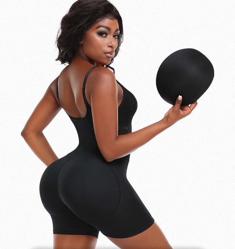 Plus Size Shaping Lace Jumpsuit & Hip Lifter