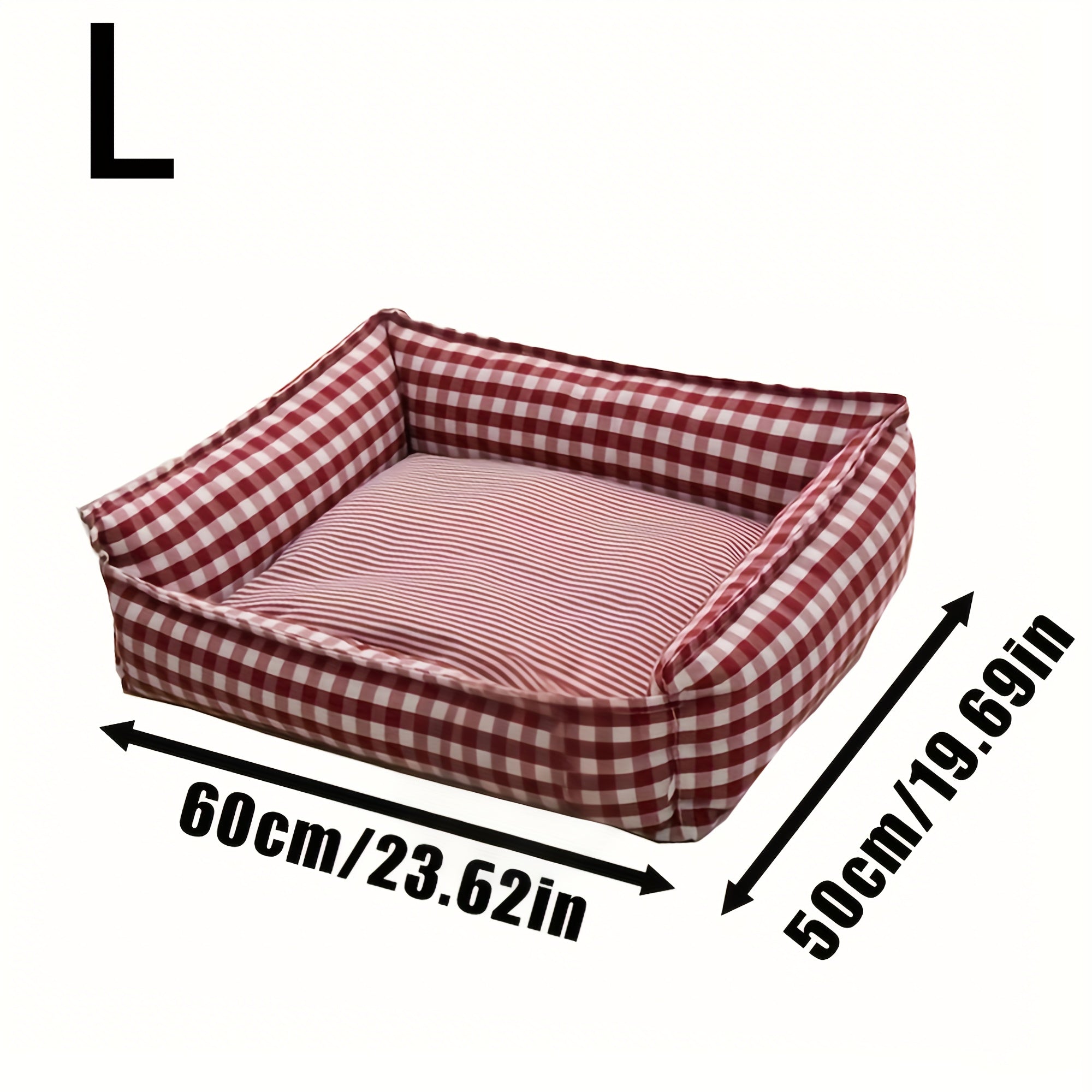 Plaid Dog Bed, Pet Crib, Comfortable Plaid Pet Bed - Dog Only, Washable Polyester Fiber Crib, Dog Crib, Crib, House, Pet Furniture, Pet Bed, Small Dog Bed, Cozy Bedding, Durable Bedding