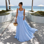 Womens Fashionable Casual Strapless Slip Dress