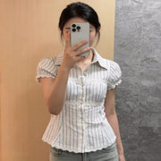 Vintage Lace Contrast Top – Slim-Fit, Flattering & Stylish