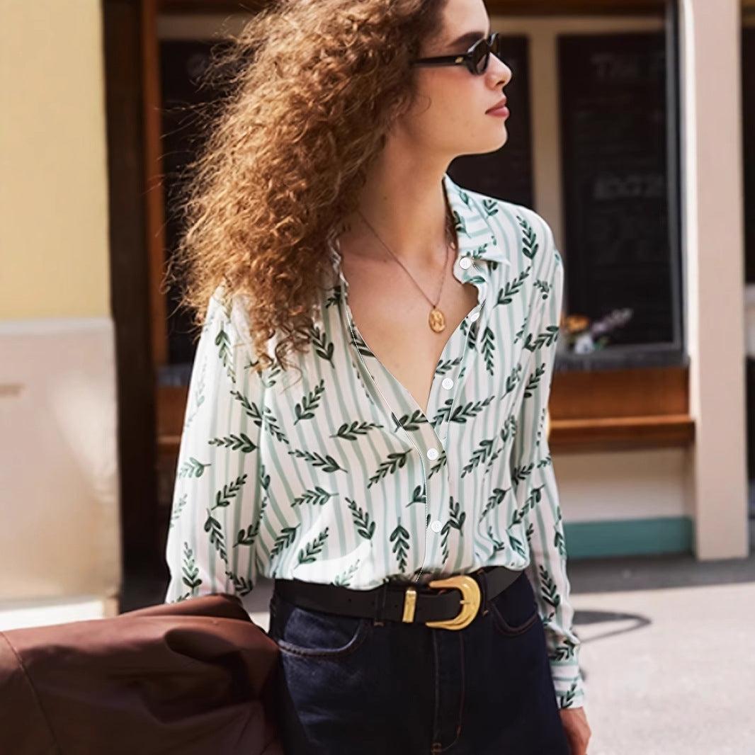 Long-sleeved Loose-fitting Casual Shirt