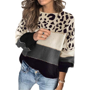 Womens European and American Style Loose-fitting Crew-neck Base Layer