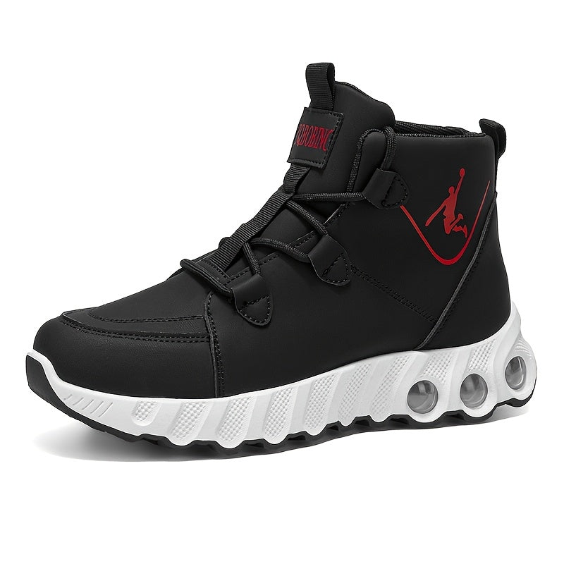 All‑Season Mid‑Top Synthetic Running Shoes with PVC Sole and EVA Hiking Pad