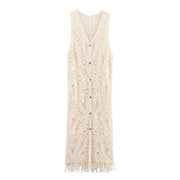 Versatile Summer Knit Short‑Sleeve Top – Lightweight Beige
