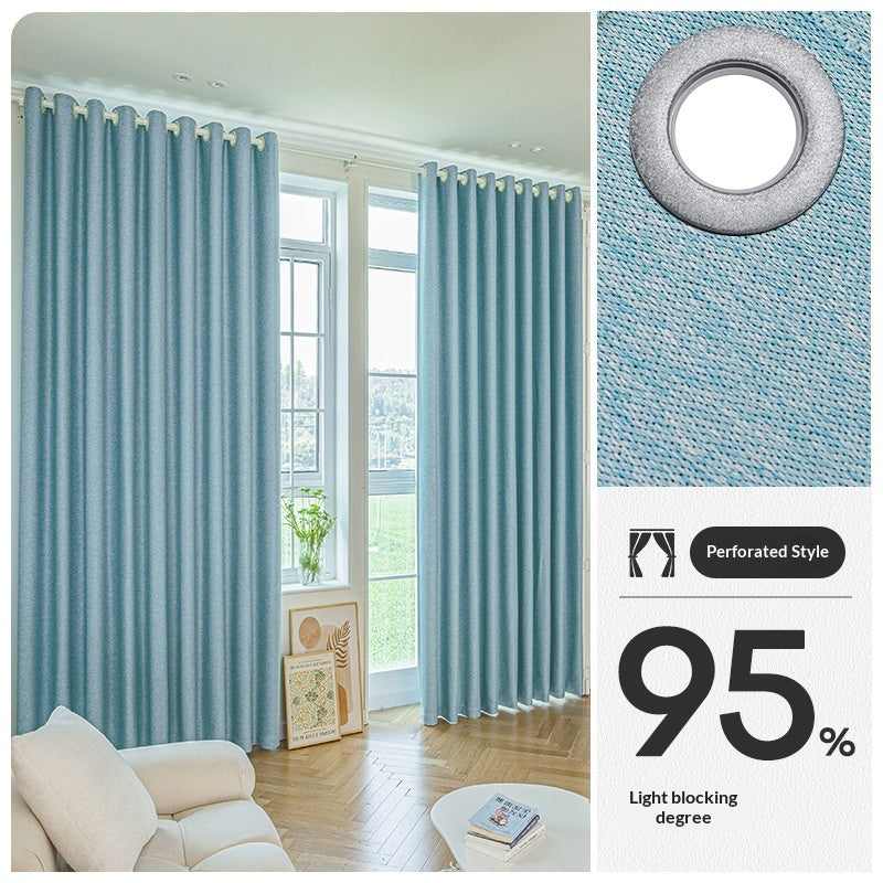 Drill Free Installation High Precision Blackout Curtain with Rod