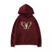 Women's Geometric Hooded Cotton Sweater - Cozy & Chic