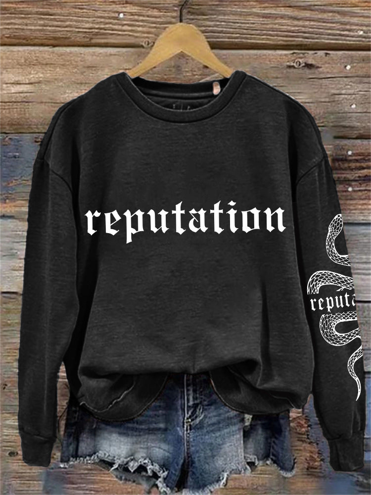 Women's 3D Printed Casual Pullover Sweatshirt