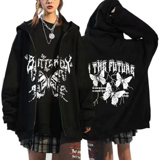 Chic Printed Women's Autumn Pullover Hoodie
