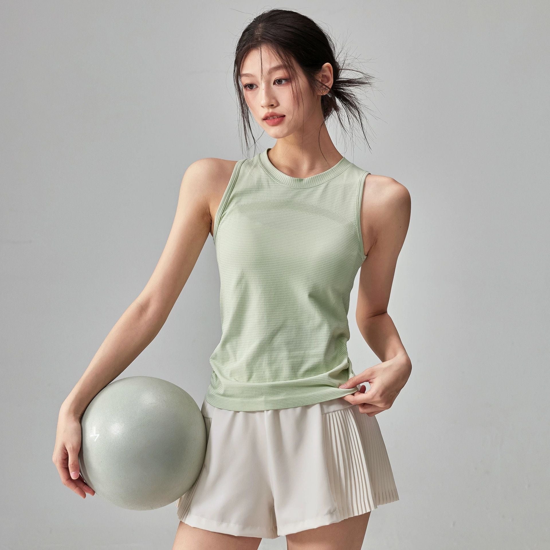 Quick-Dry Sleeveless Running Tank Top for Women – Summer Fitness