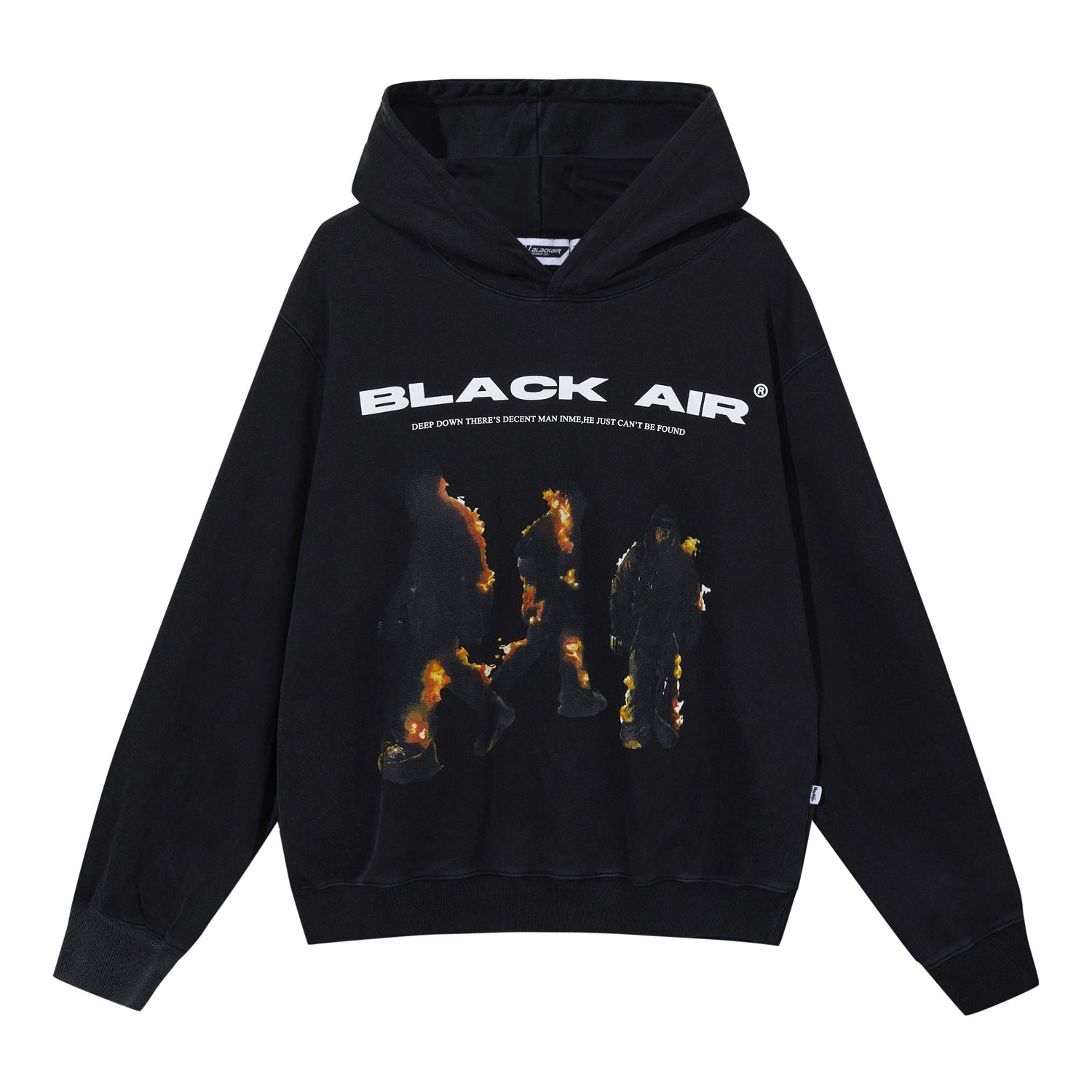 Men's Flame Streetwear Pullover Sweater