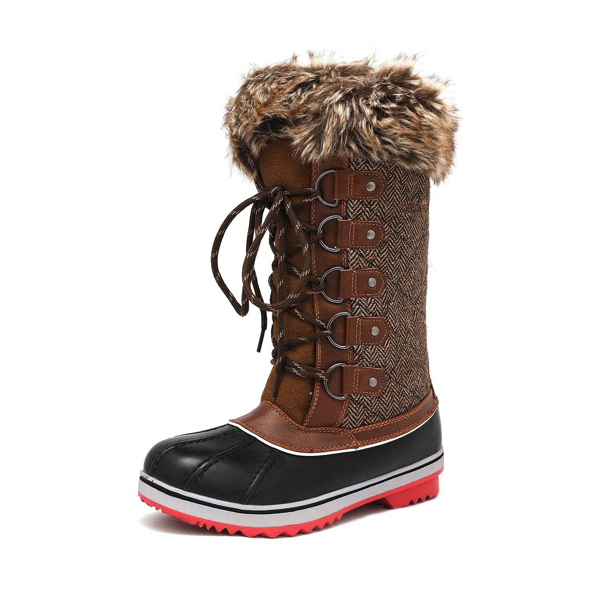 Women's Mid-Calf Waterproof Winter Snow Boots – Anti-Slip, Warm Outdoor Ankle Booties