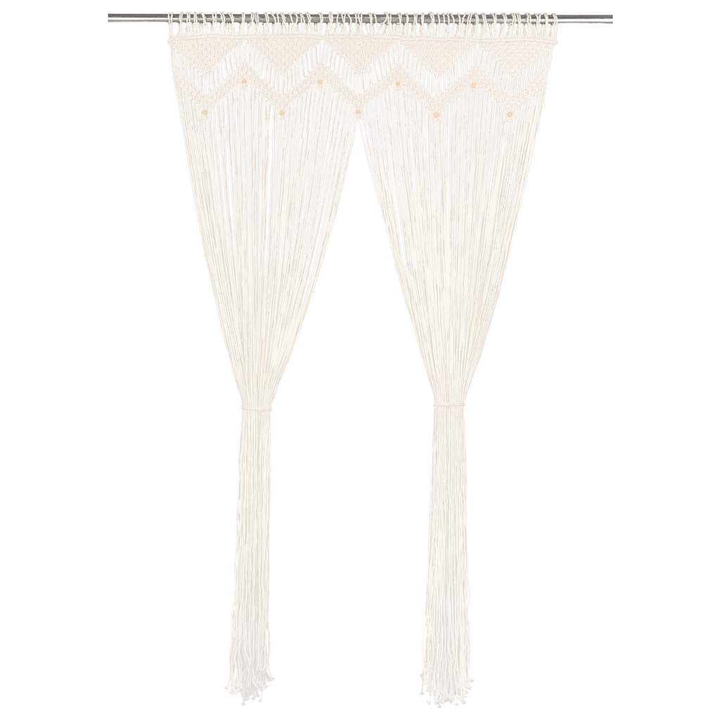 Macrame Curtain 140×240 Cm Cotton Macrame