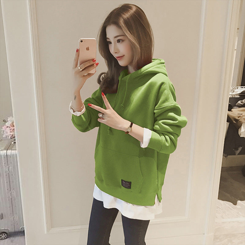 Women's Lightweight Hooded Cotton Casual Sweatshirt