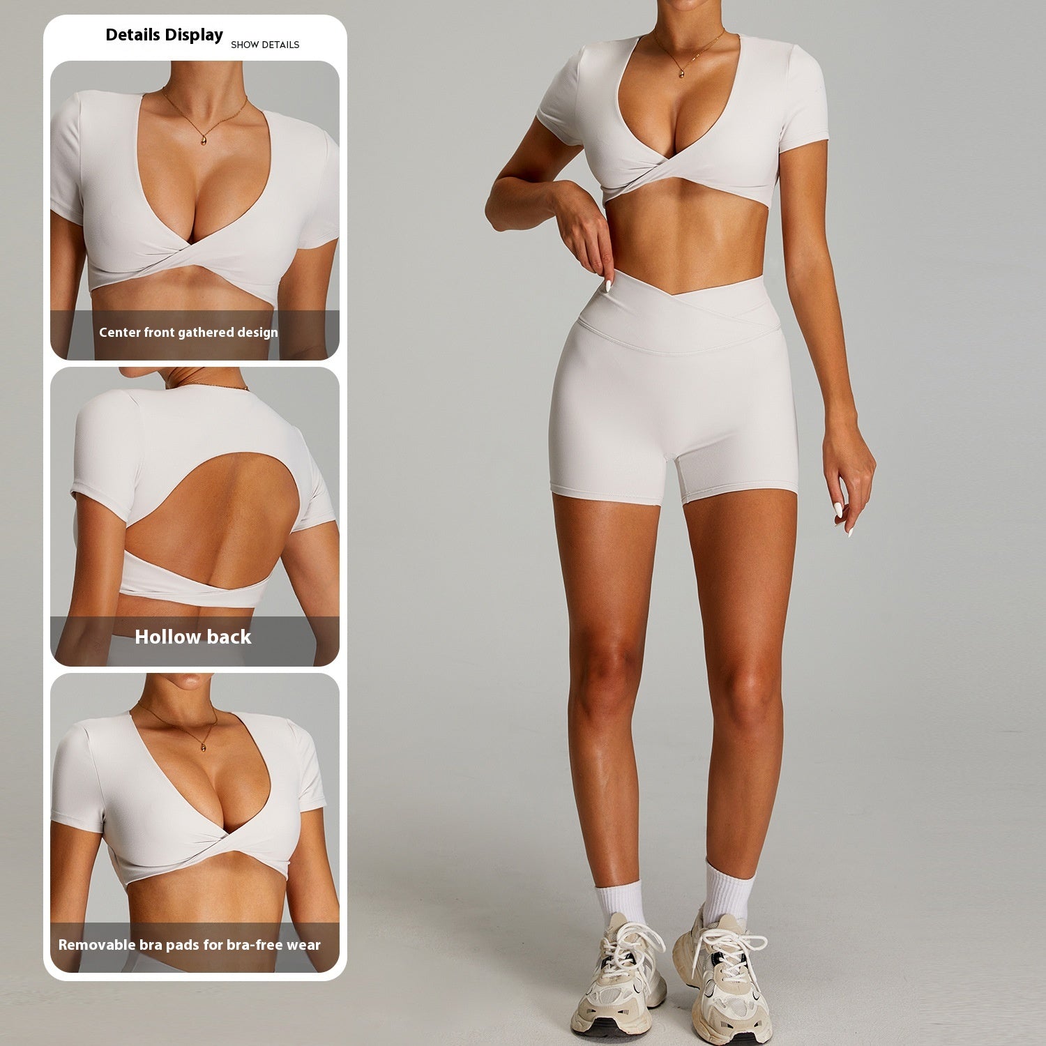 Quick-Dry Backless Yoga Top – Breathable, Stylish & Moisture‑Wicking