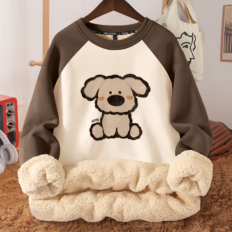 Women's Fleece-Lined Hooded Berber Winter Coat