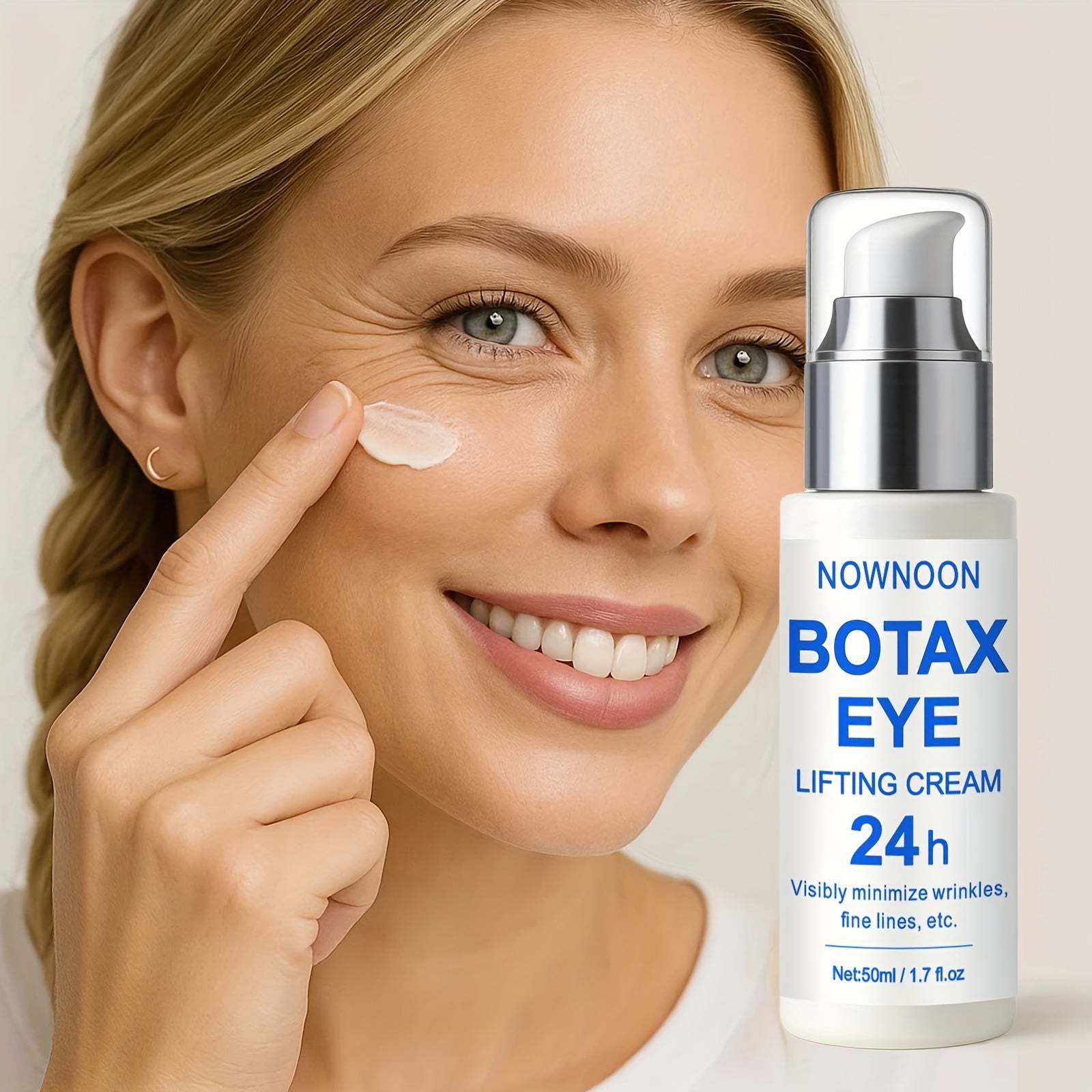 Botax Instant Tightening & Wake-Up Eye Cream, Firming Eye Gel, Smoothing, Tightening & Lifting, Deeply Nourishing & Hydrating Eye Light Beige, Eye Care - 1.69oz