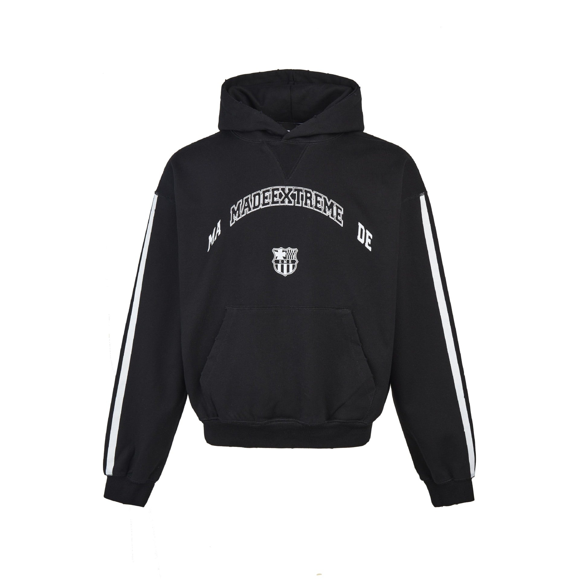Retro Letter Heavy Terry Hoodie - Cozy Loose Sports Sweatshirt