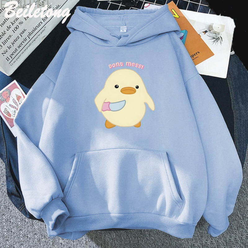 Women's Casual Cartoon Graphic Loose Hoodie