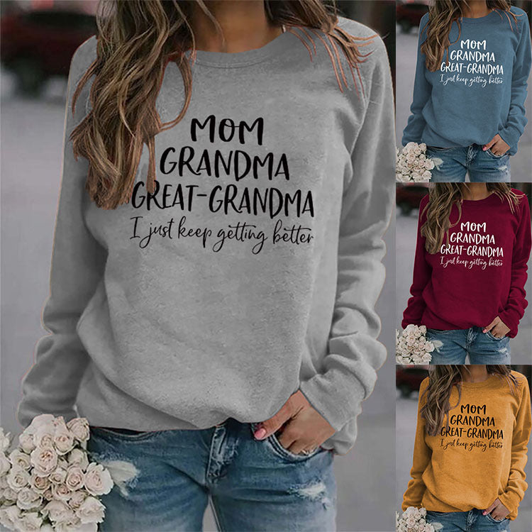 Letter Autumn And Winter Plus Size Sweater