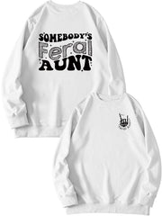 Women's Printed Loose Pullover Sweatshirt Street Fashion