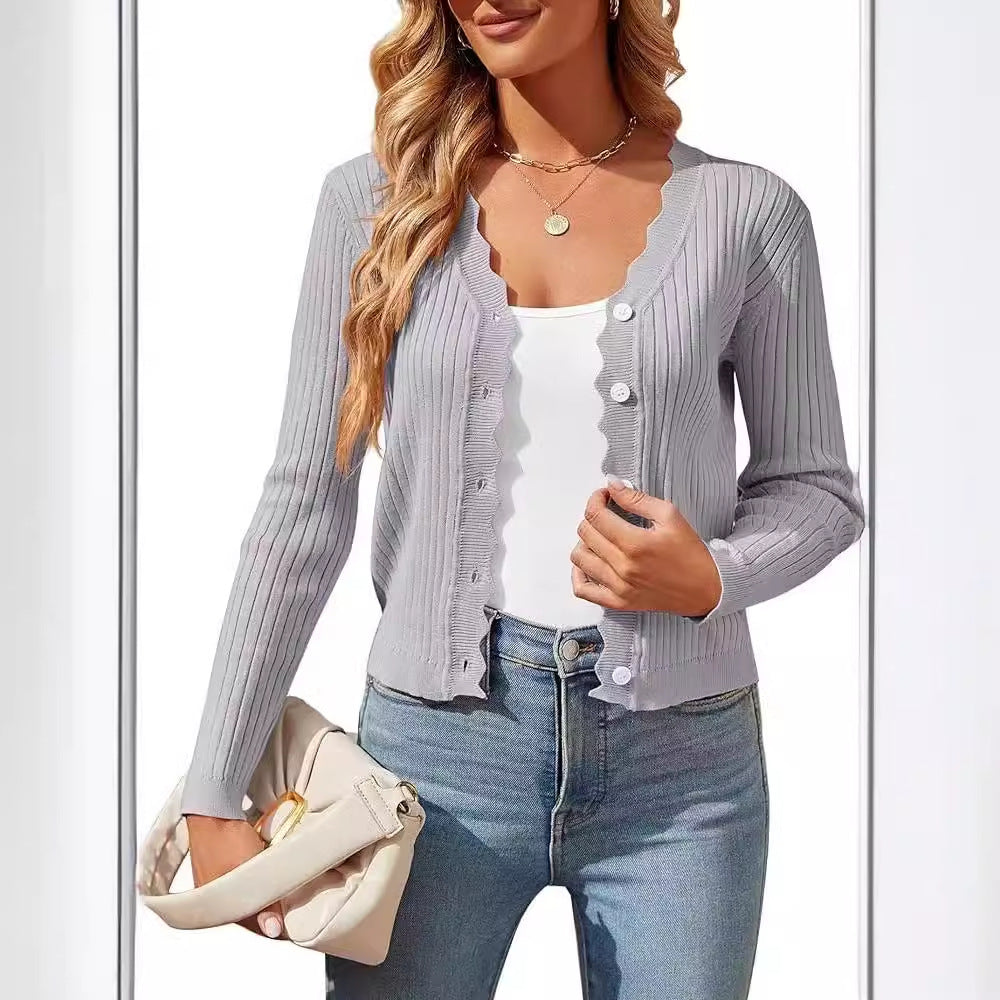Early Autumn New Women's Knitted Cardigan Top