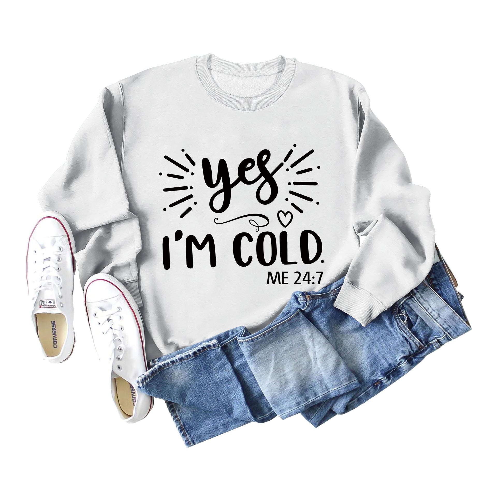 Plus-Size Long-Sleeve Casual Pullover Sweater
