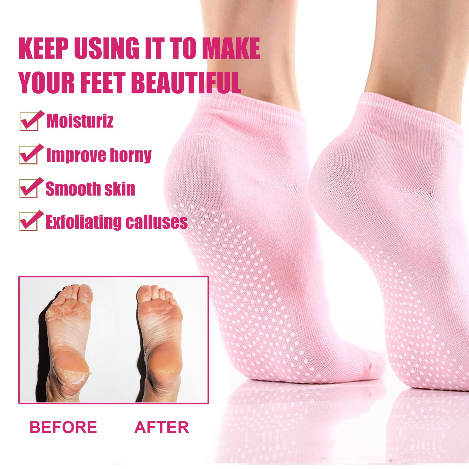 Moisturizing Foot Socks - Soft & Hydrating Gloves for Dry Skin