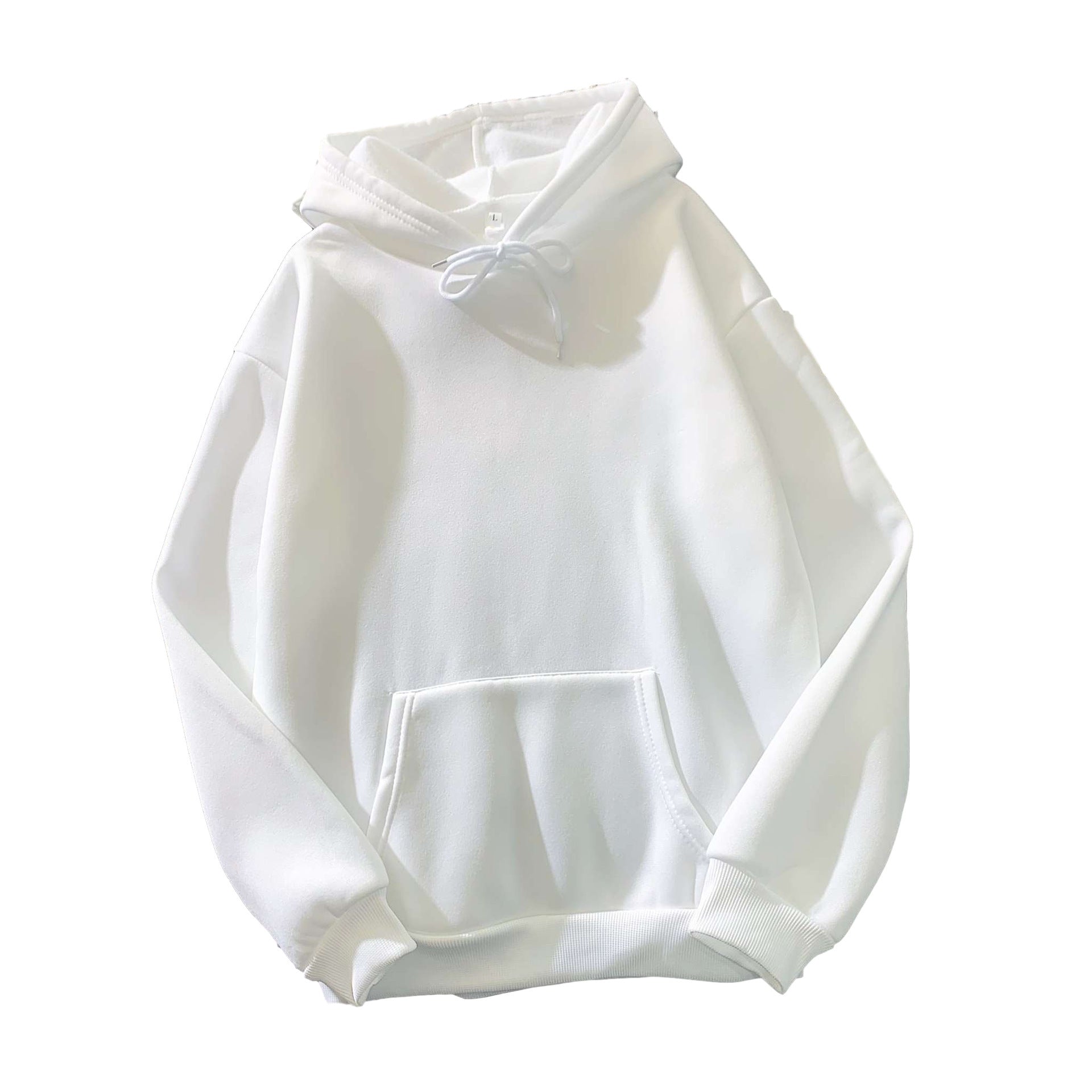 Women's Fall Winter Hooded Loose Solid Color Hoodie