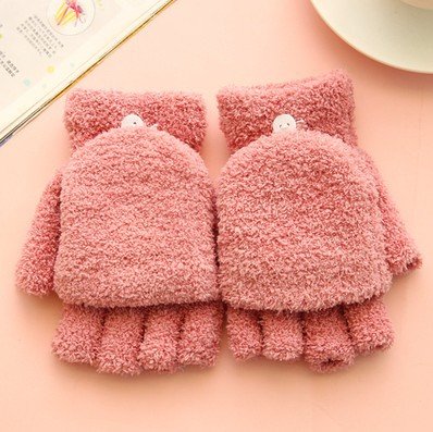 Warm Women's Fingerless Gloves for Housework