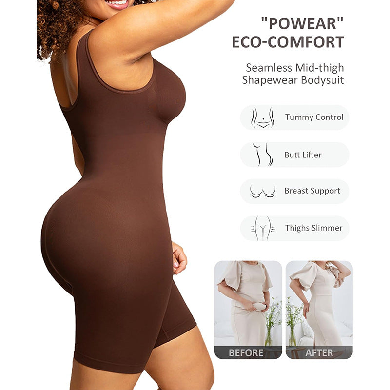 Seamless Body Shaper Jumpsuit & Hip-Lift Corset