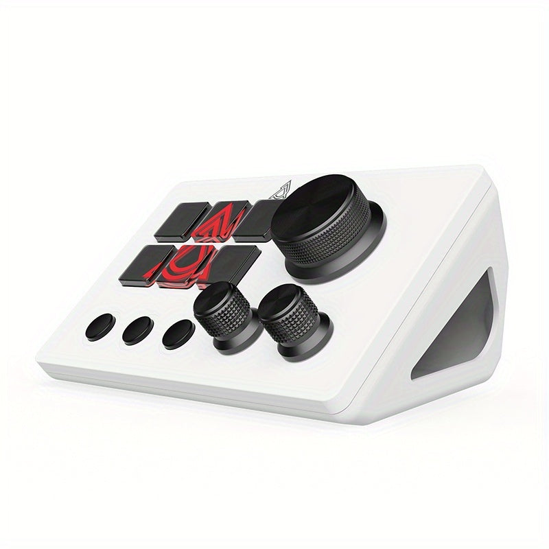 Desktop Live Streaming Console with Programmable Shortcut Keys, Detachable 40° Stand, Customizable Buttons