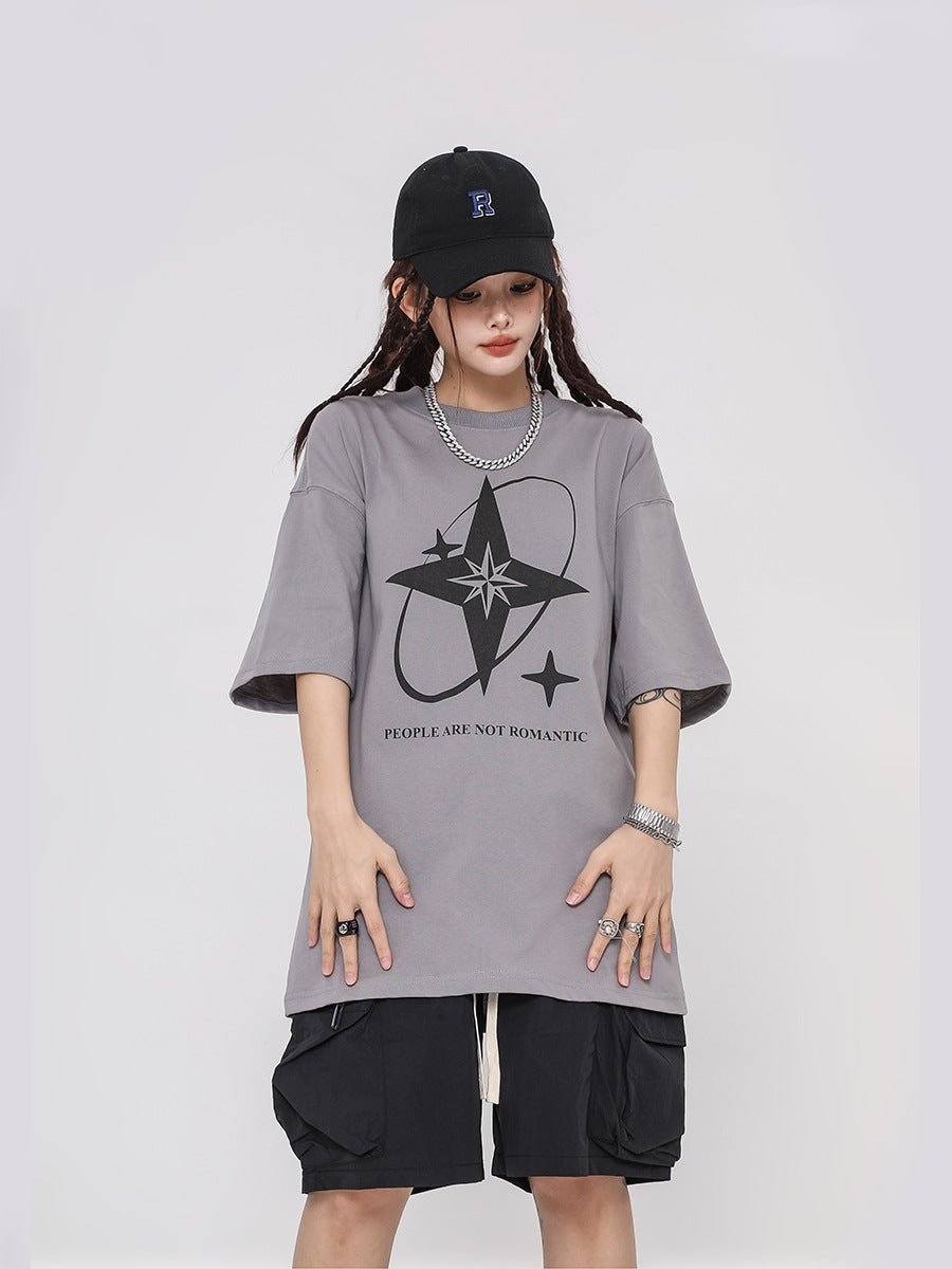 Men's Loose Fit Cotton Round Neck T-Shirt