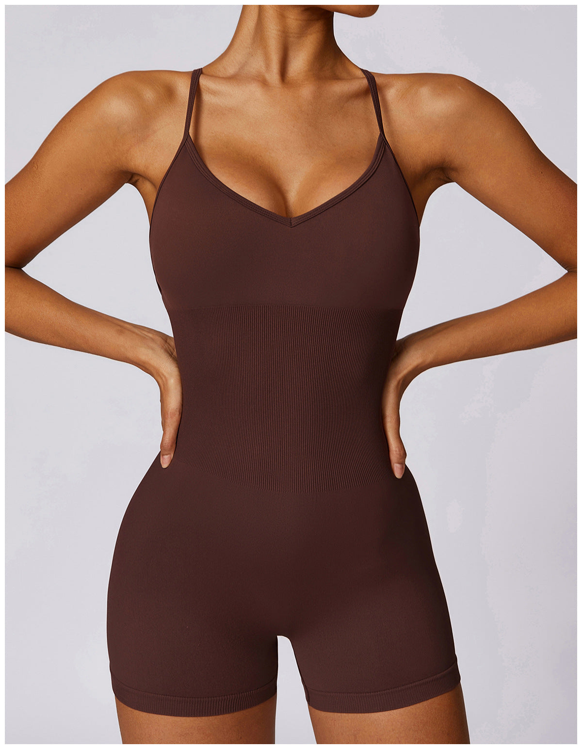 Seamless Hollow-Out Yoga Jumpsuit for Women