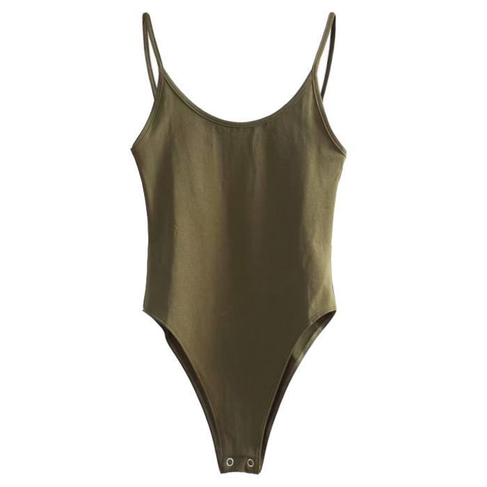 Women's Slim-Fit One-Piece Vest Romper