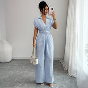 Women's Waist-Cinched Loose Sleeveless Jumpsuit