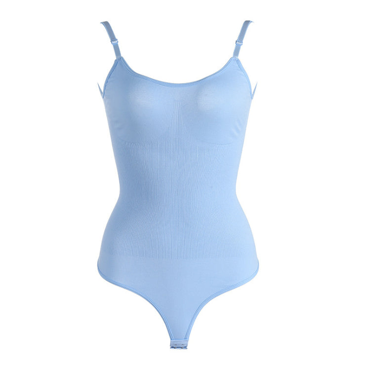 Women's Chest Support Belly Contracting And Body Slimming Breasted Jumpsuit