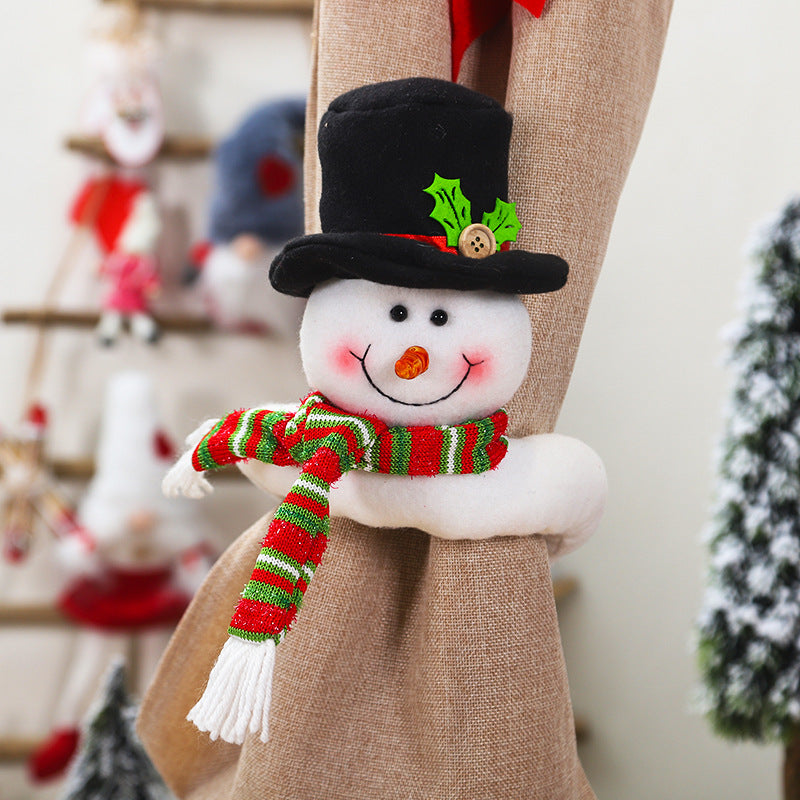 Christmas Decorations Forest Elderly Curtain Buckle