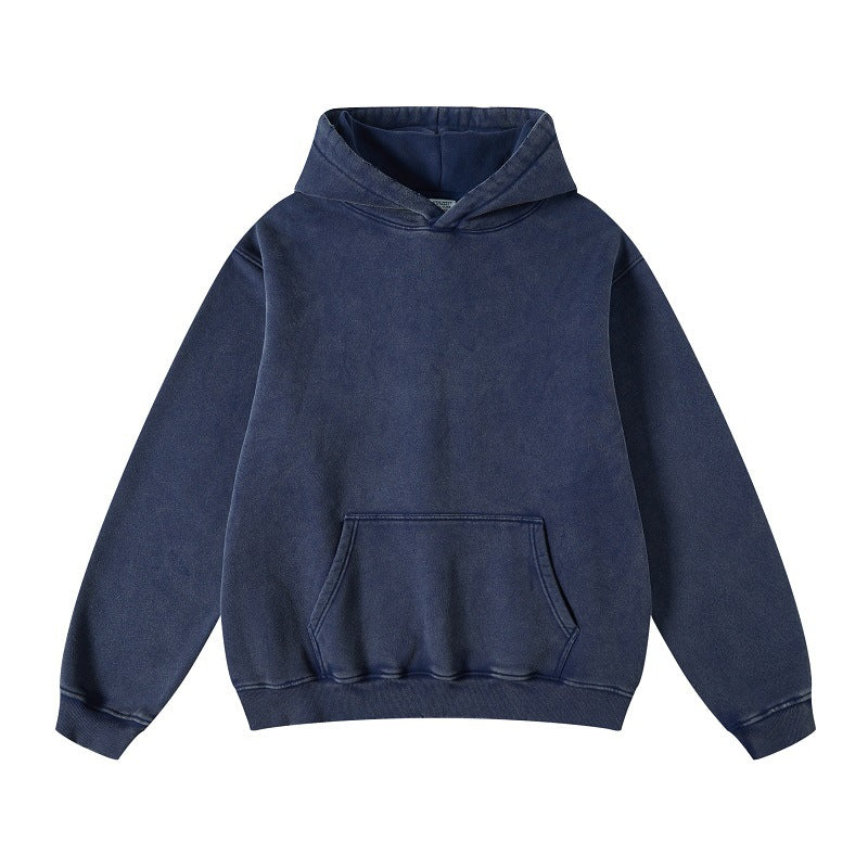 Women's Retro Fleece Lined Loose Hoodie