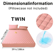 Waterproof Mattress Protector Quilted Thickened Comfortable Bedspread Layer with Deep Pocket Design, Warm Breathable Bedding for Bedroom Guest Room Hotel, Great for Holiday Gifts Black Friday And...