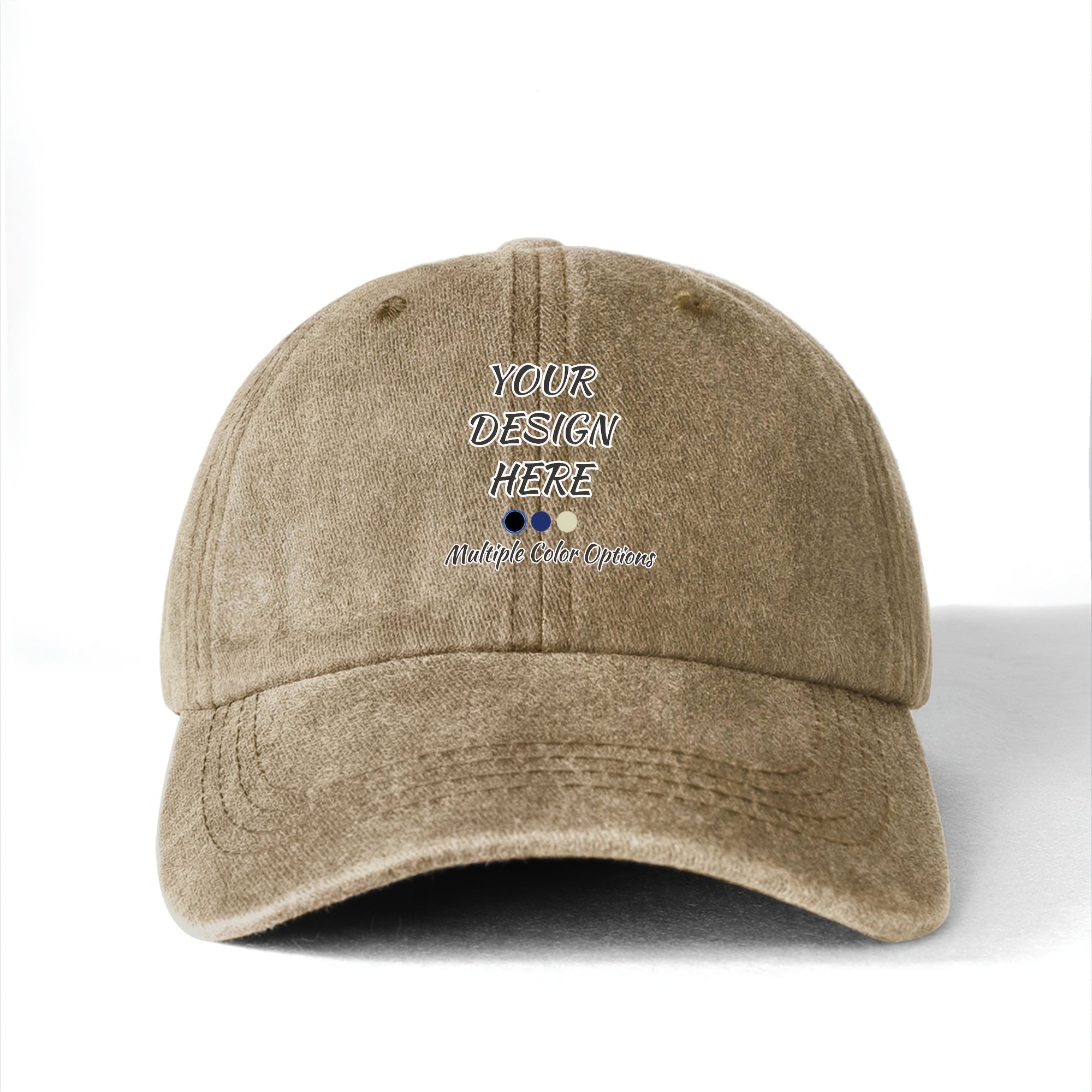 Boys' Washable Cotton Baseball Cap with Curved Brim